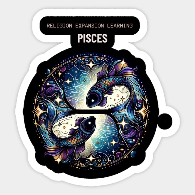 Pisces Zodiac Sign Sticker by Vinokurio